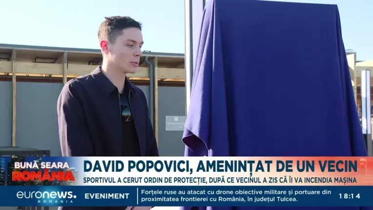 David Popovici a cerut ordin de protectie. Un vecin l-a amenintat ca ii va incendia masina