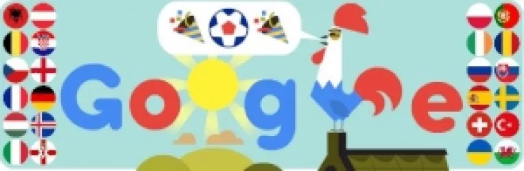 Motorul de cautare GOOGLE marcheaza deschiderea EURO 2016 printr-un LOGO special