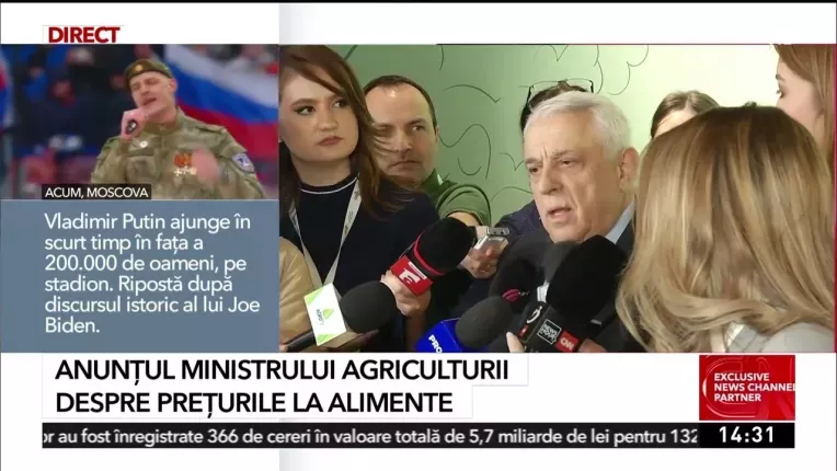 Petre Daea, anunt despre preturile alimentelor: Nu au crescut, ci au tendinta sa scada