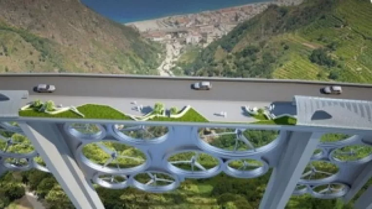 Proiectul unui oras construit pe un pod