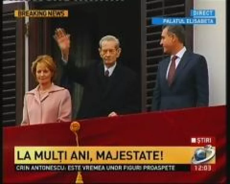 Regele Mihai I isi serbeaza ziua de nastere si onomastica la Palatul Elisabeta