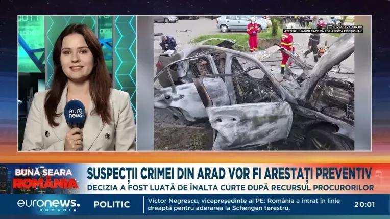 Suspectii crimei din Arad vor fi arestati preventiv. Decizia a fost luata de Inalta Curte