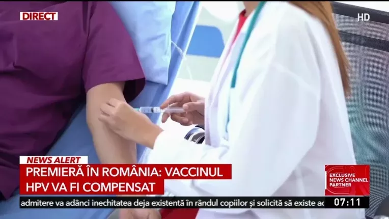 Vaccinul impotriva HPV ar putea fi compensat pentru femeile cu varsta intre 18 si 45 de ani