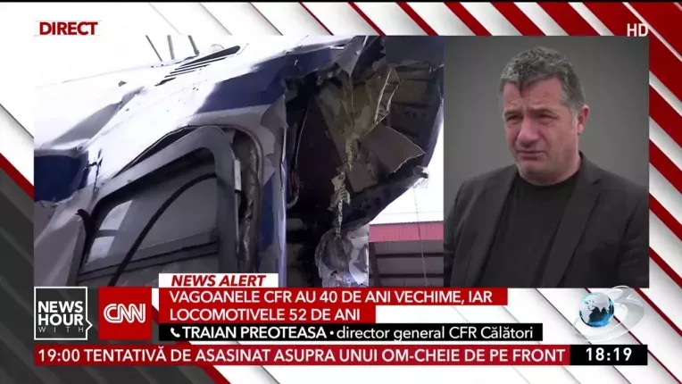 Vagoanele CFR au 40 de ani vechime, iar locomotivele 52 de ani. Explicatiile directorului general CFR